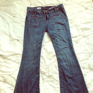 Gap 1969 high waisted jeans with big flare leg